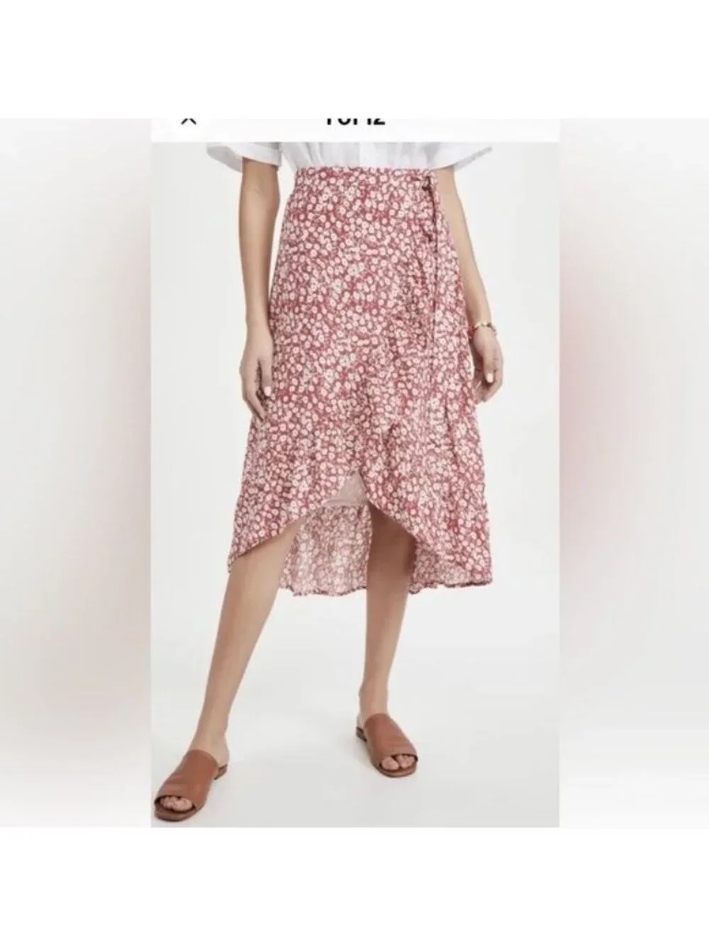 Rails Women’s Skirt Size XS Scarlet Camellia Floral Neptune Ruffle Floral Wrap